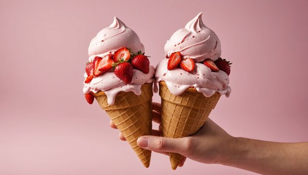 Ajoutez une touche sucrée avec la glace fondue à la fraise